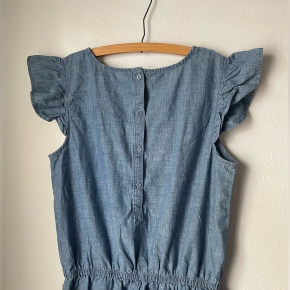 Chambray ruffle jumpsuit - Picture 2 of 4